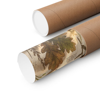 Spring Silk Drape Herbarium Wall Art Print | Nostalgic Decor