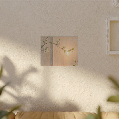 Spring Cherry Blossom Forest Whimsy Canvas Art | Rustic Decor