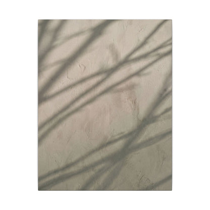 Shadow Play Japanese Pattern Canvas Art | Warm Japandi Art