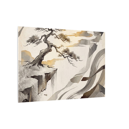 Golden Hour Pine Tree Canvas Art - Japandi Seijaku