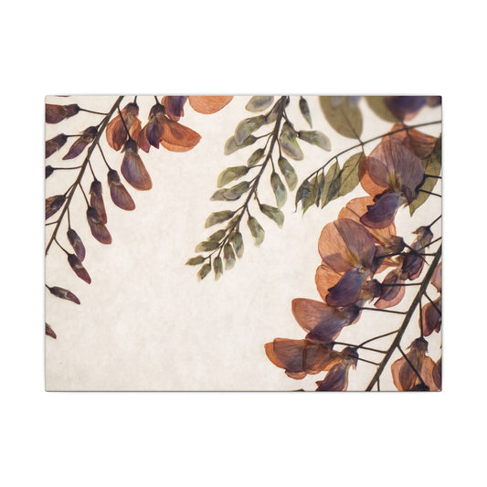 Rustic Wisteria Canvas Art - Herbarium Cottagecore