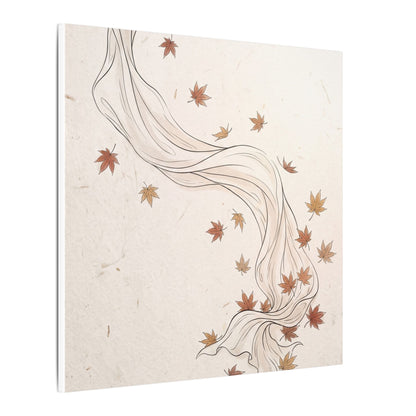 Japandi Silk Drape in Dawn | Minimal Line Canvas Art