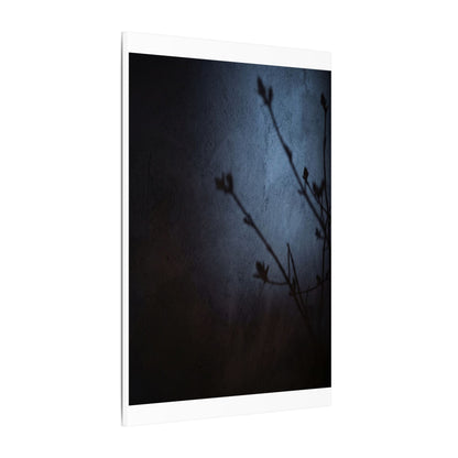 Shadow Play Canvas Art | Spring Dark Japandi Moody Minimal Art