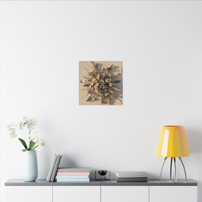 Dried Flowers Spring Canvas Art | Japandi Earthy Design