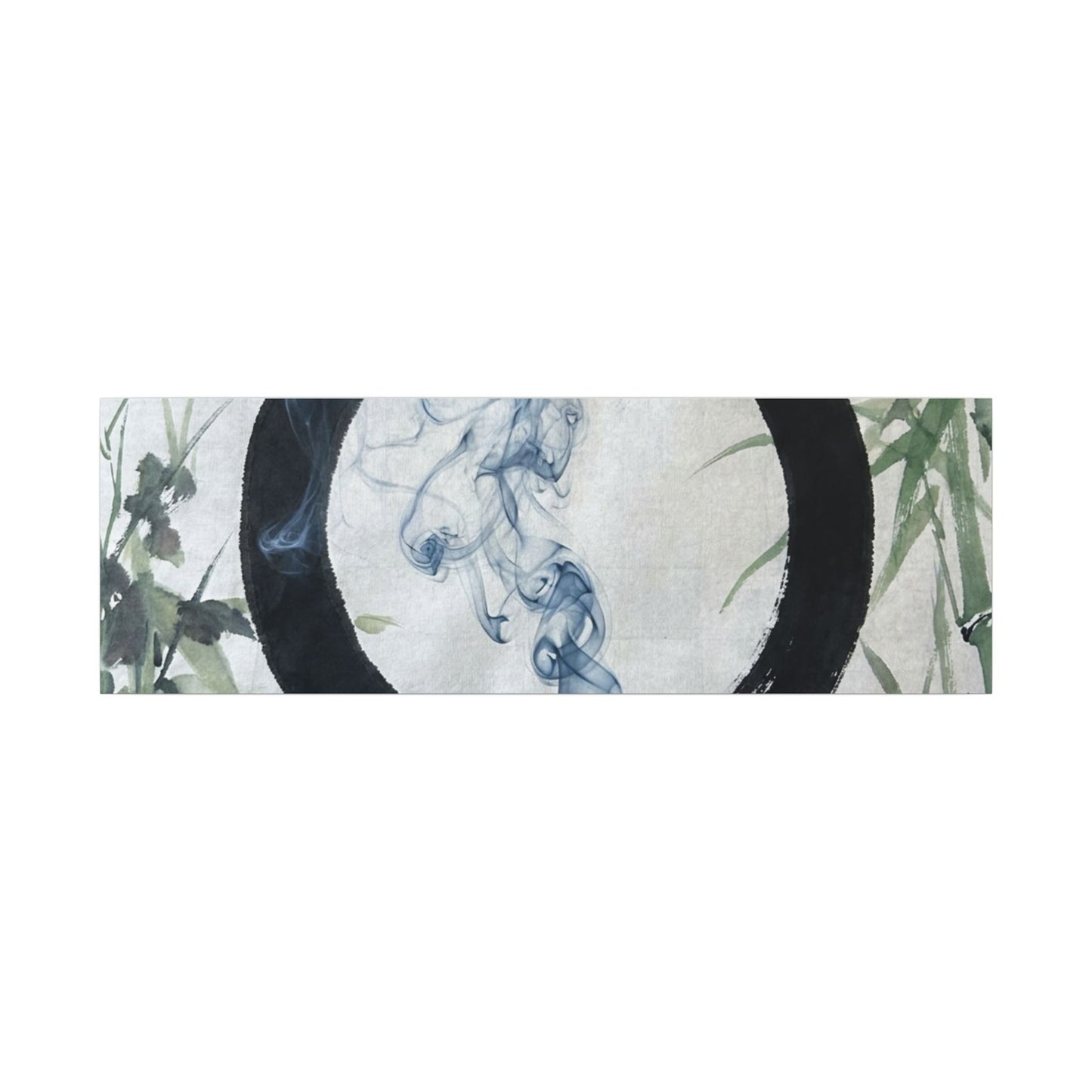 Zen Incense Smoke in Moonlight | Enso Canvas Art