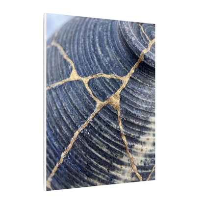 Shibui Water Ripple Canvas Art - Kintsugi Gold Repair