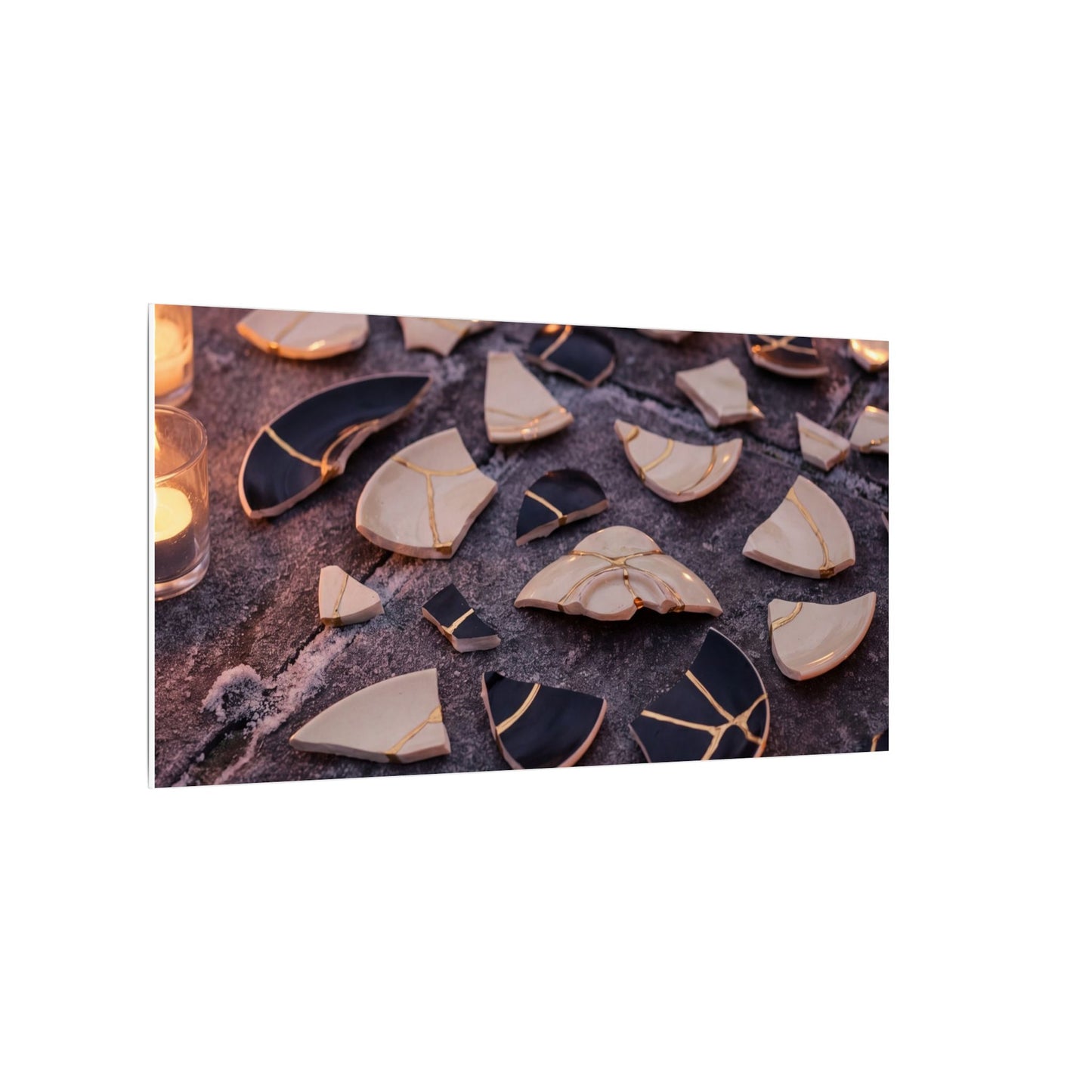 Winter Broken Pottery Broken Beauty Canvas Art | Beautiful Decor