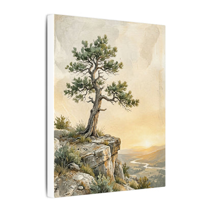Pine Tree Canvas Art | Summer Japandi Texture Art