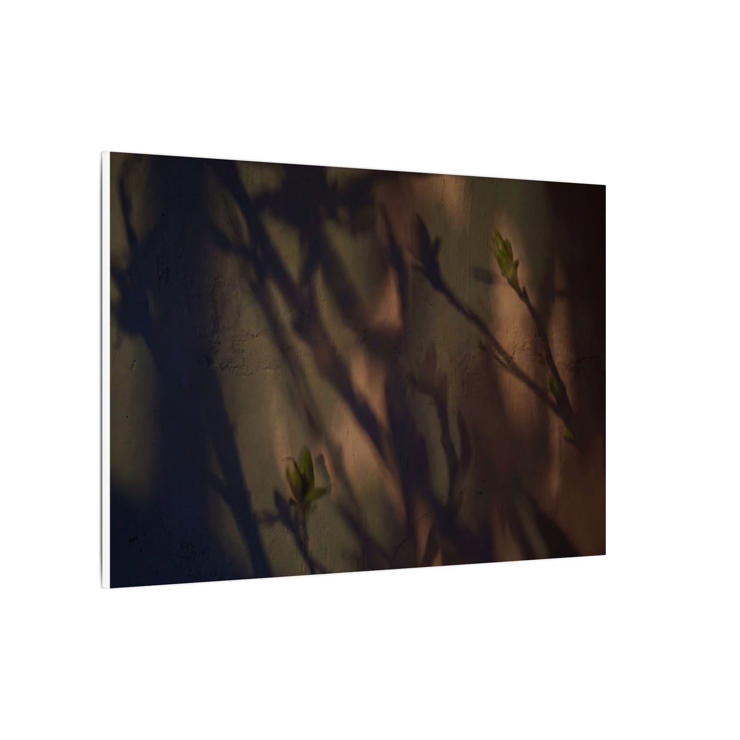 Candlelight Shadow Play Canvas Art - Dark Japandi Shibui