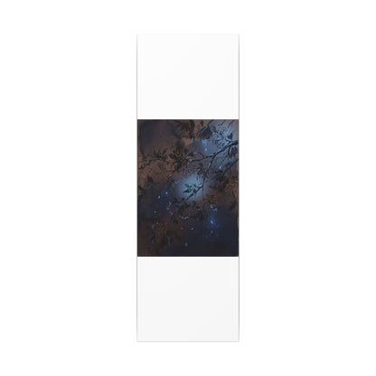 Bold Cherry Blossom Canvas Art - Charcoal Ink Dark Japandi