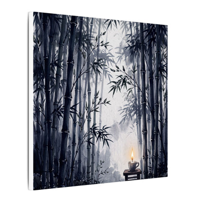 Tranquil Bamboo Grove Canvas Art - Sumi E Zen