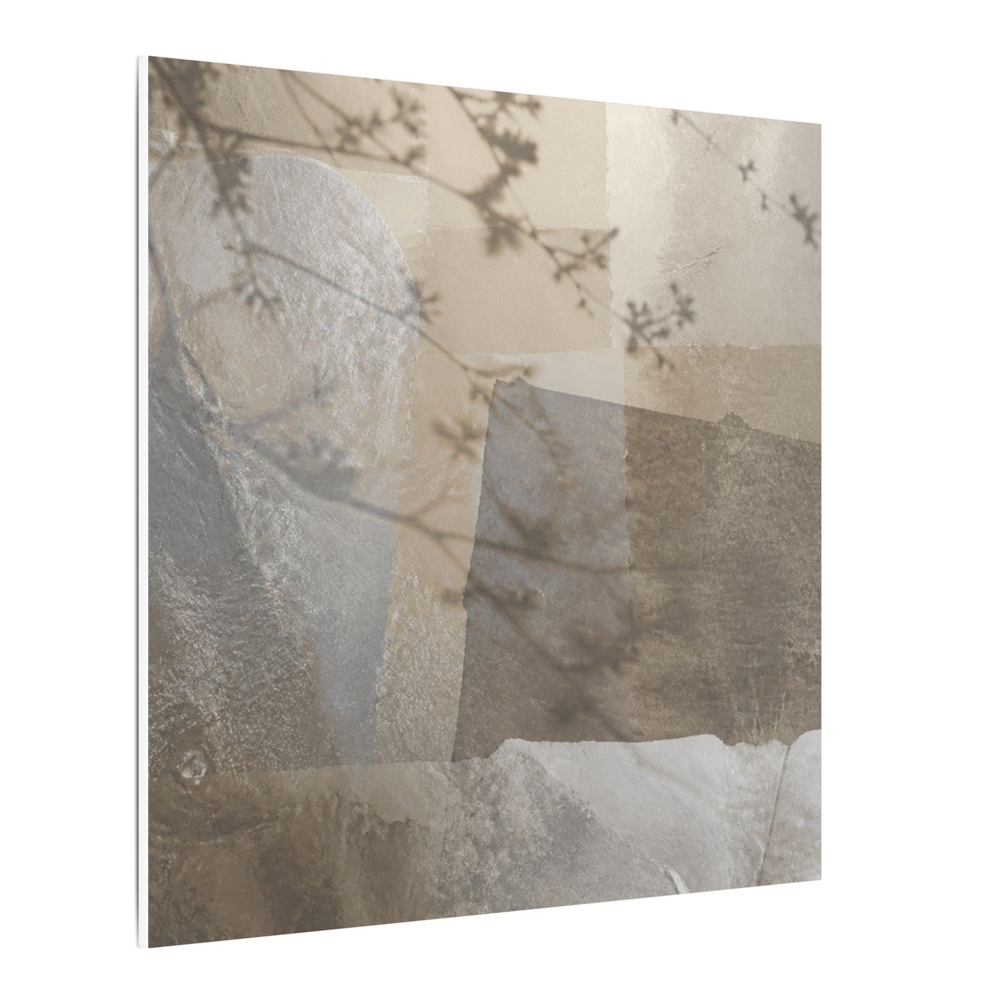 Neutral Shadow Play Canvas Art - Texture Japandi