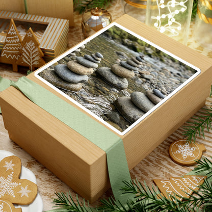 River Stones Karesansui Sticker | Calm Zen Art