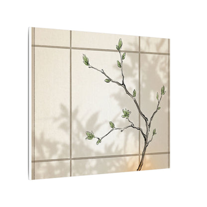 Shoji Screen Spring Canvas Art | Japandi Cozy Design