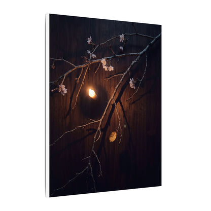 Datsuzoku Cherry Blossom Canvas Art - Dark Japandi Moody Minimal