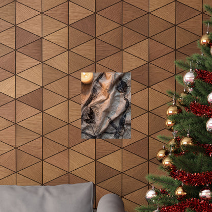 Silk Drape Texture Wall Art Print | Warm Japandi Art