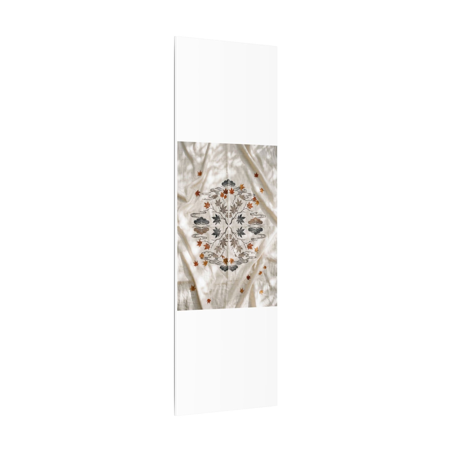 Elegant Silk Drape Canvas Art - Japanese Pattern Japandi