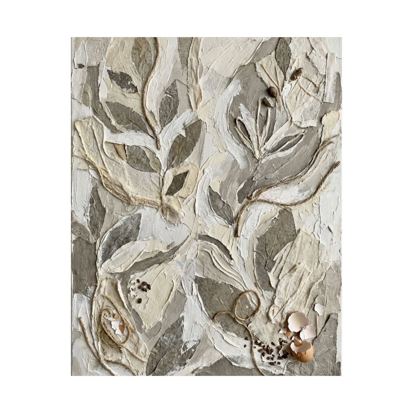 Japandi Textured Wall Art Print