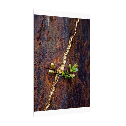 Overcast Rust Patina Canvas Art - Kintsugi Datsuzoku
