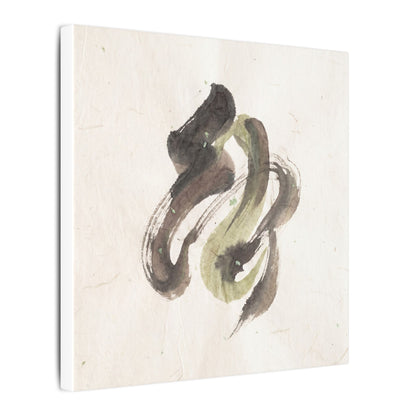 Ink Brushstroke Canvas Art | Spring Japandi Japanese Pattern Art