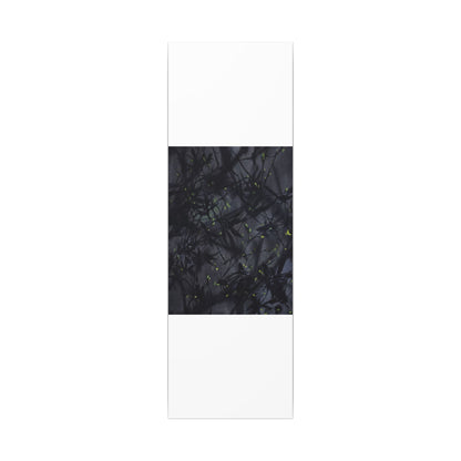 Shadow Play Spring Canvas Art | Dark Japandi Atmospheric Design