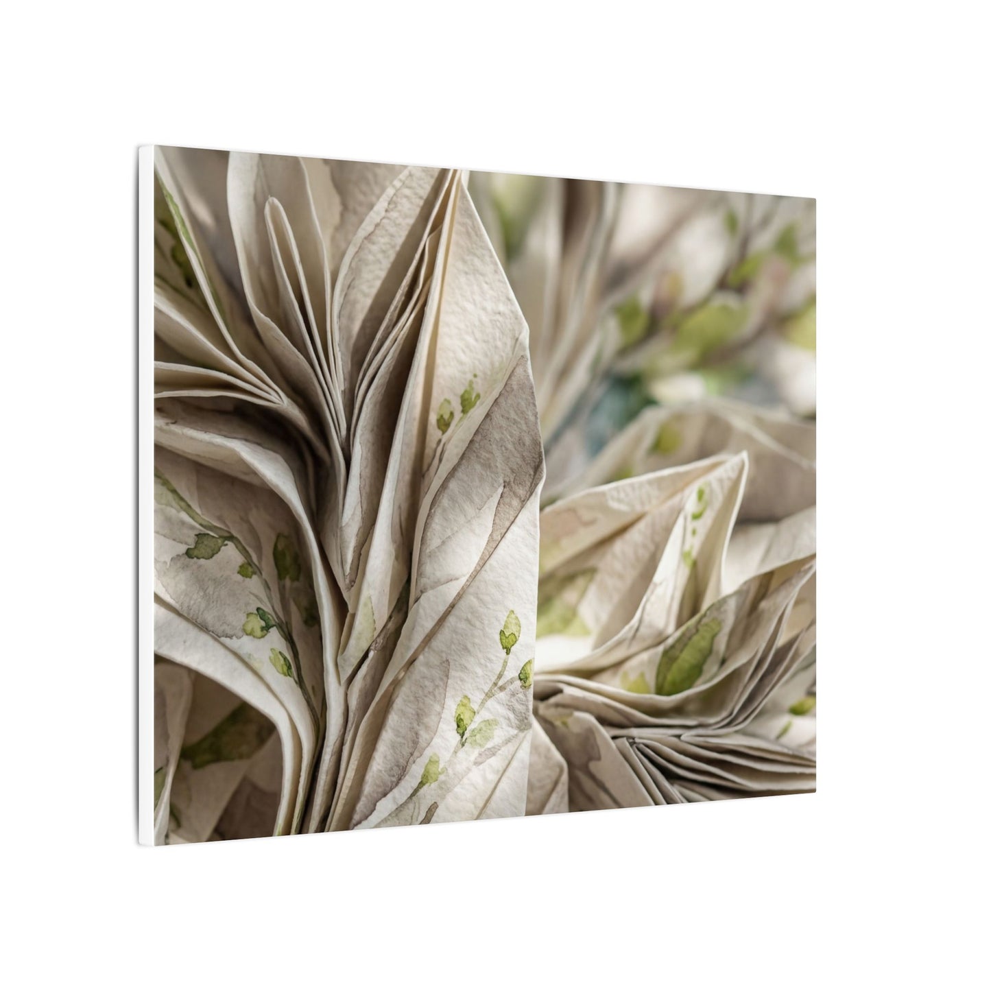 Fukinsei Paper Fold Canvas Art - Japandi Watercolor