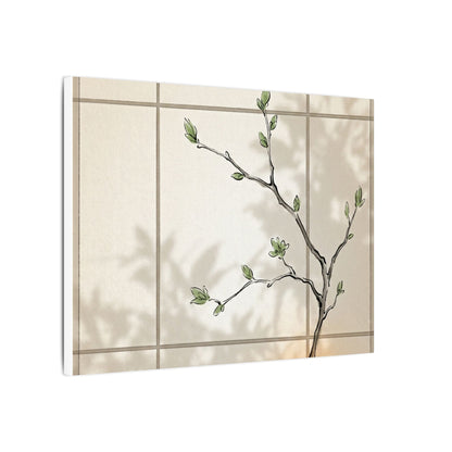 Shoji Screen Spring Canvas Art | Japandi Cozy Design