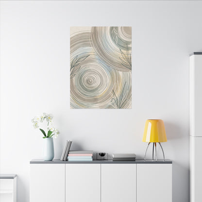 Kanso Water Ripple Canvas Art - Japandi Minimal Line