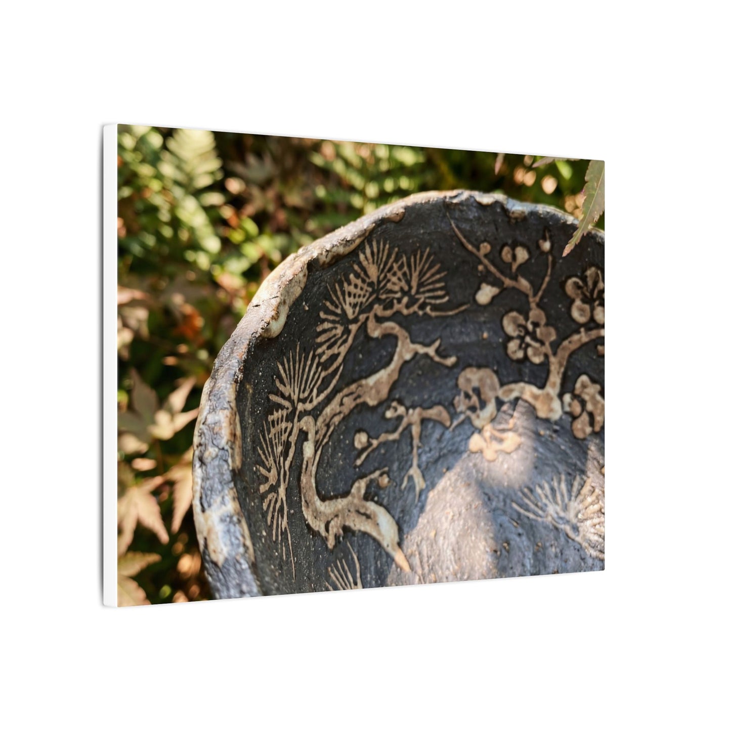 Ceramic Bowl Canvas Art | Summer Japandi Japanese Pattern Art