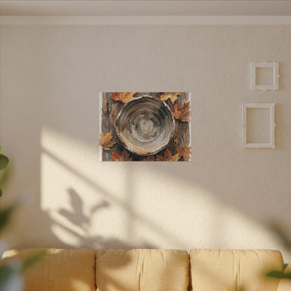 Ma Ceramic Bowl Canvas Art - Japandi Watercolor