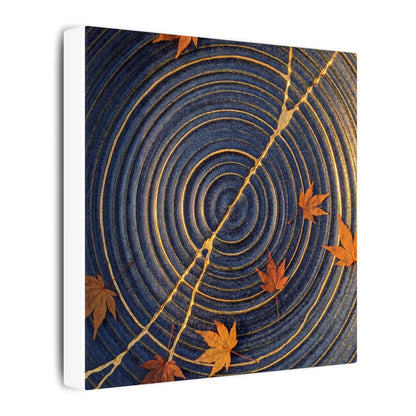 Water Ripple Gold Repair Canvas Art | Healing Kintsugi Art