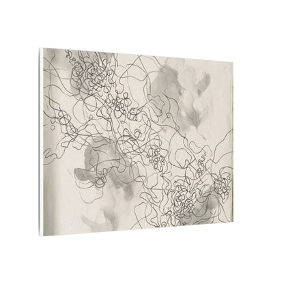 Shadow Play Spring Canvas Art | Dark Japandi Sophisticated Design