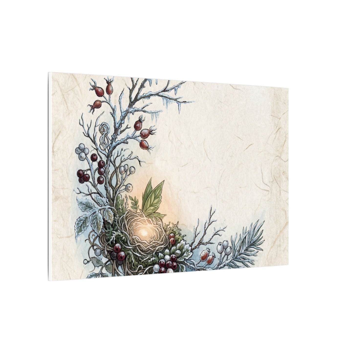 Winter Shoji Screen Forest Whimsy Canvas Art | Enchanting Decor