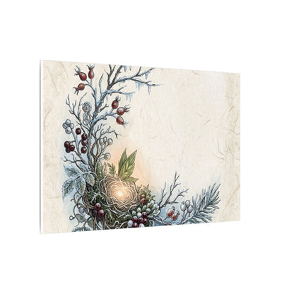 Winter Shoji Screen Forest Whimsy Canvas Art | Enchanting Decor