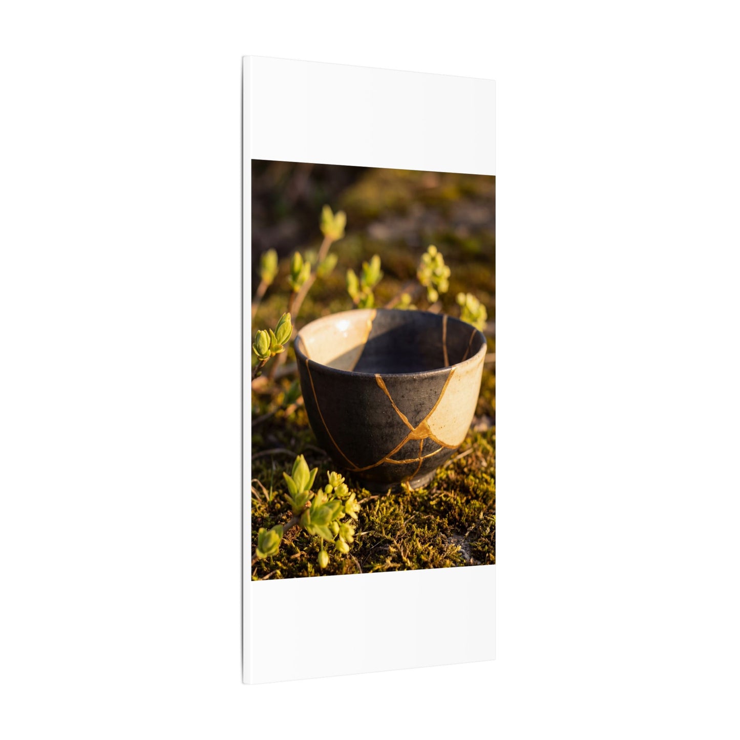 Seijaku Broken Pottery Canvas Art - Kintsugi Gold Repair