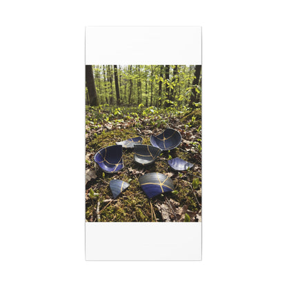 Philosophical Broken Pottery Canvas Art - Broken Beauty Kintsugi