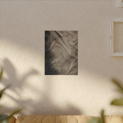 Silk Drape Canvas Art | Spring Japandi Japanese Pattern Art