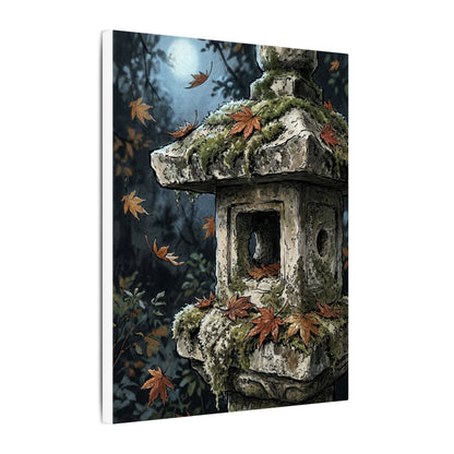 Shibui Stone Lantern Canvas Art - Japandi Minimal Line