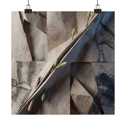 Moonlight Paper Fold Wall Art Print - Japandi Datsuzoku Art Print