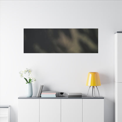 Dappled Shadow Play Canvas Art - Dark Japandi Ma