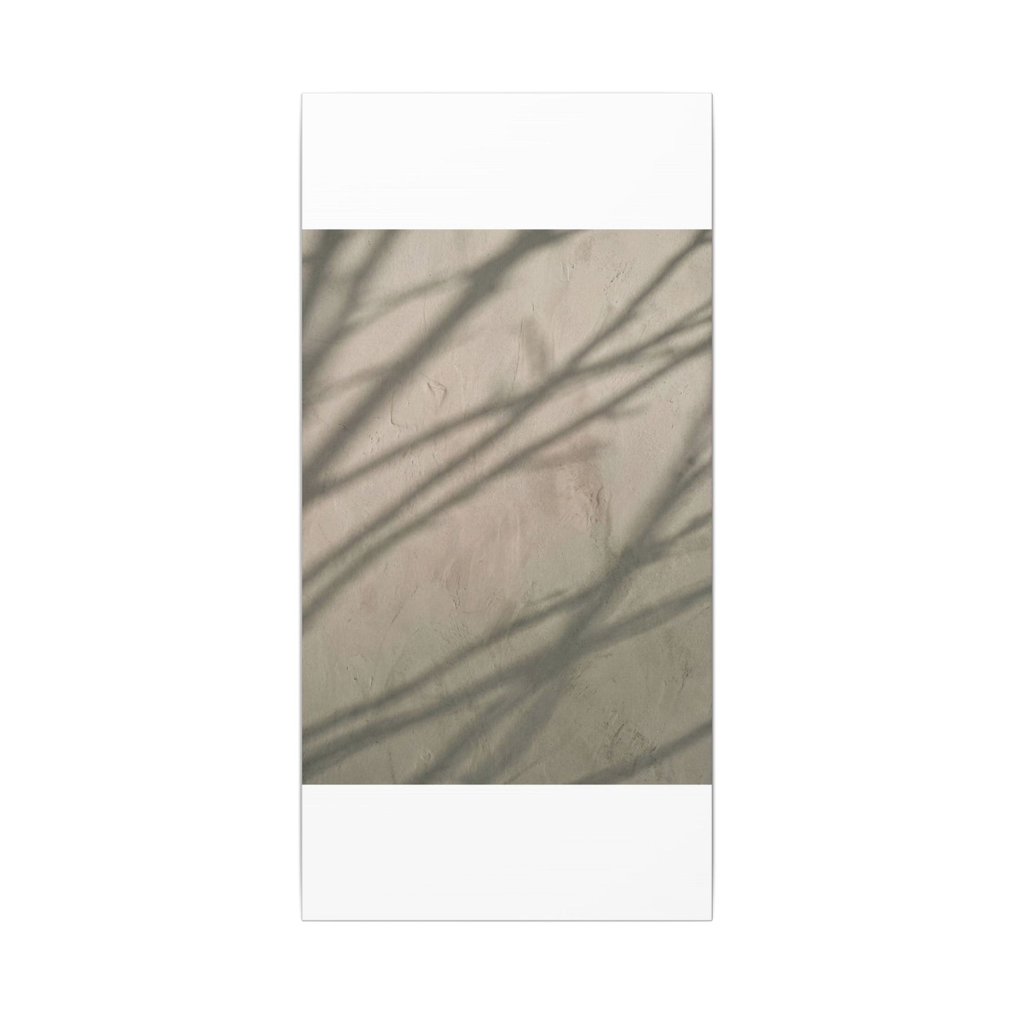 Shadow Play Japanese Pattern Canvas Art | Warm Japandi Art