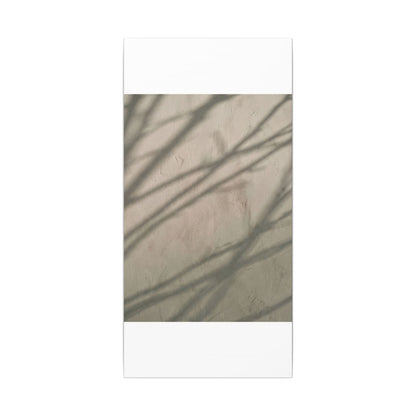 Shadow Play Japanese Pattern Canvas Art | Warm Japandi Art
