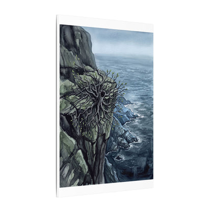 Pine Tree Spring Canvas Art | Japandi Neutral Design