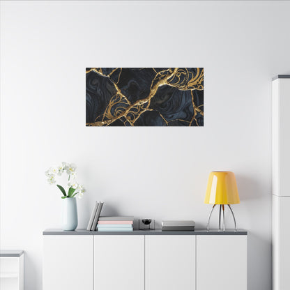Kintsugi Gold Vein Canvas Art