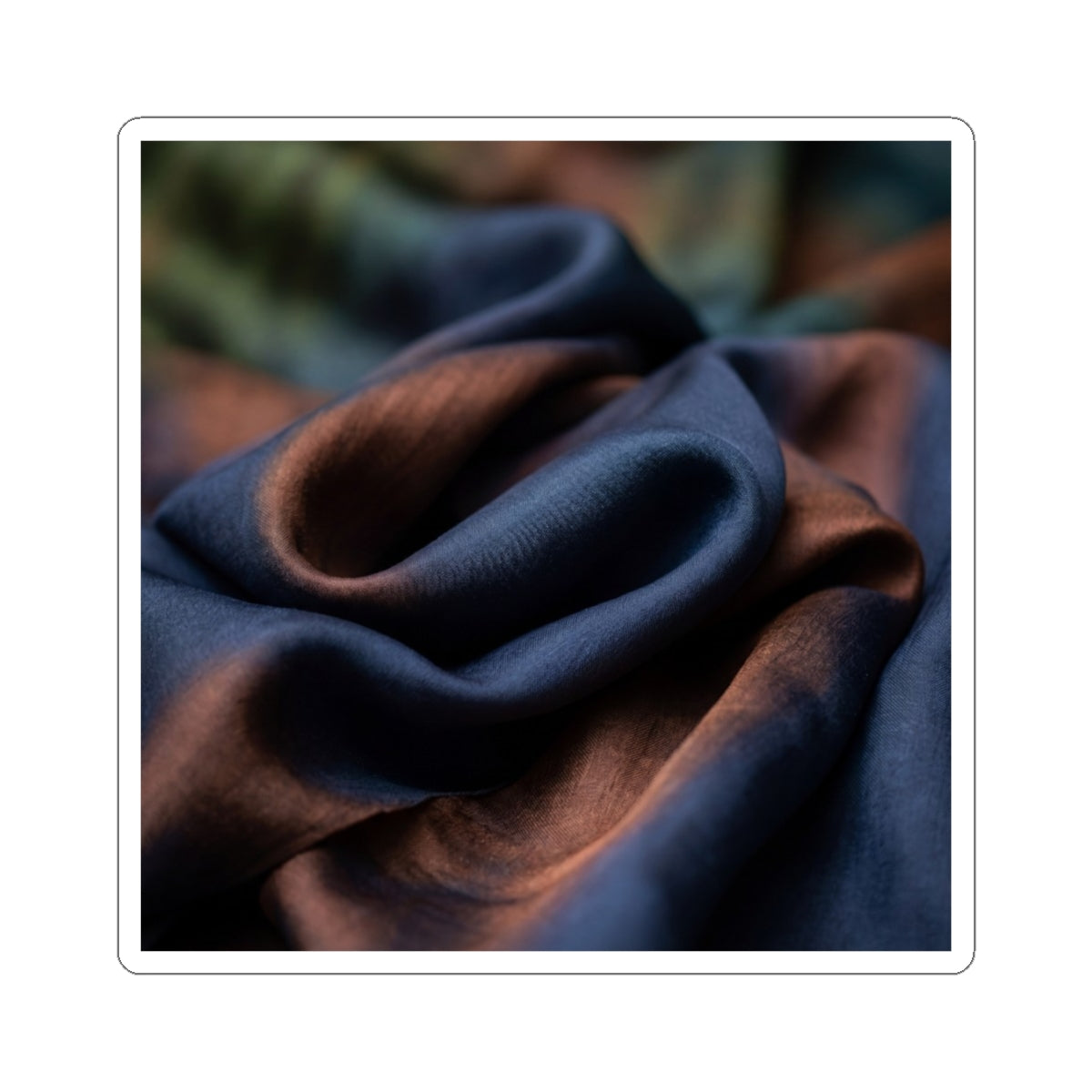 Shibui Silk Drape Sticker - Dark Japandi Shadow Zen