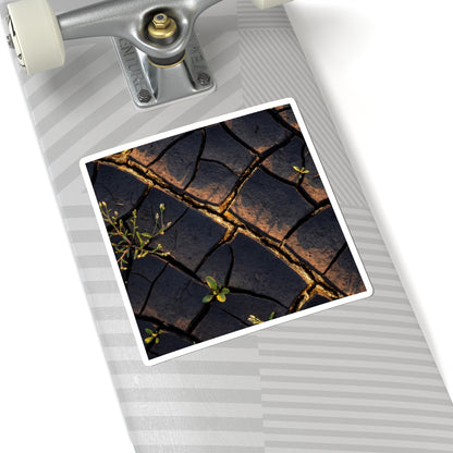 Spring Cracked Earth Gold Vein Sticker | Beautiful Decor