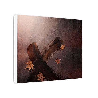 Moody Ink Brushstroke Canvas Art - Moody Minimal Dark Japandi