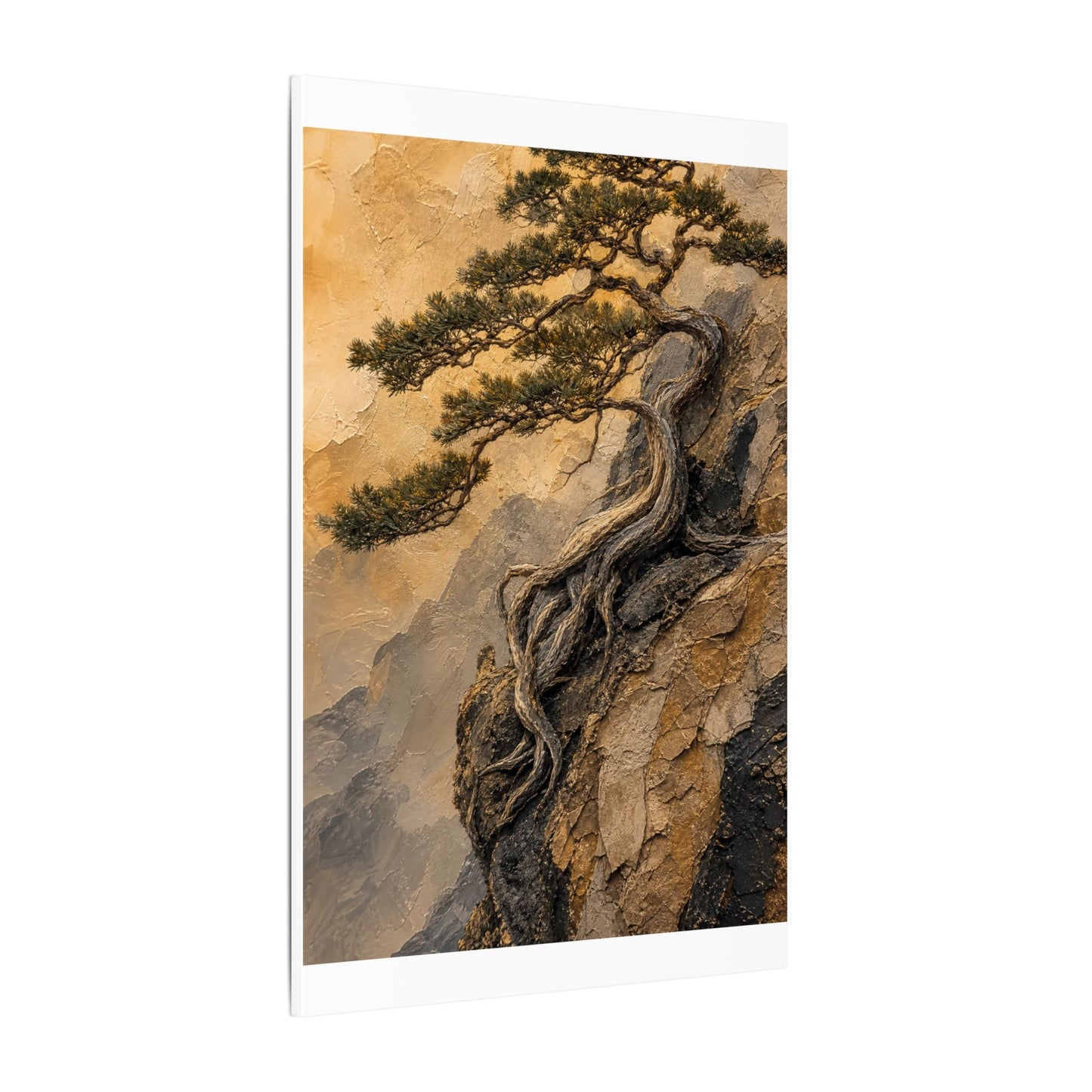 Summer Pine Tree Texture Canvas Art | Cozy Decor