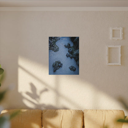 Earthy Silk Drape Canvas Art - Minimal Line Japandi