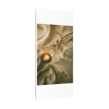 Silk Drape Japanese Pattern Canvas Art | Warm Japandi Art